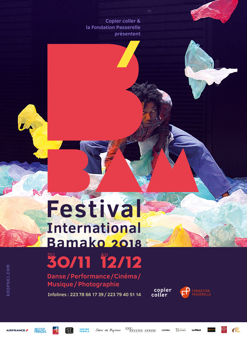 visuel flyer BAM festival Tidiani N'Diaye Koopski